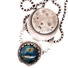 Load image into Gallery viewer, Labradorite Moon Phase Necklace