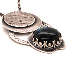 Load image into Gallery viewer, Labradorite Moon Phase Necklace