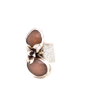 Peach Moonstone Ring