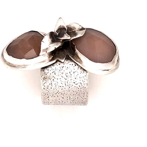 Peach Moonstone Ring