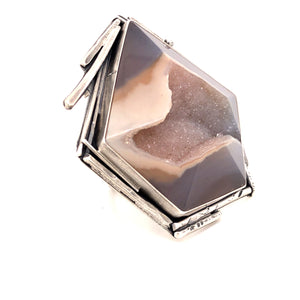 Agate Druzy Chaos Ring
