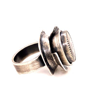 Load image into Gallery viewer, Art Deco Agate Ring