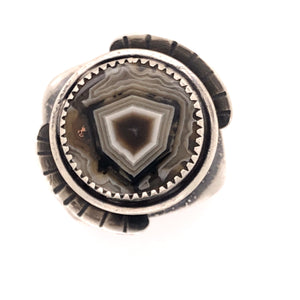 Art Deco Agate Ring