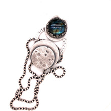 Load image into Gallery viewer, Labradorite Moon Phase Necklace
