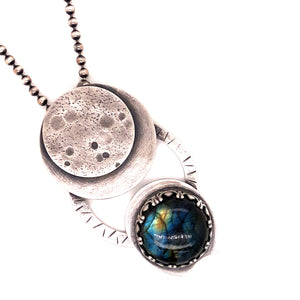 Labradorite Moon Phase Necklace