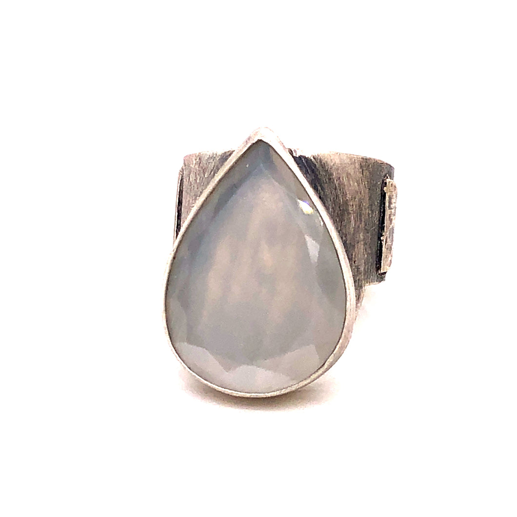 Grey Moonstone Ring