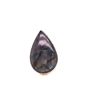 Teardrop Labradorite Ring