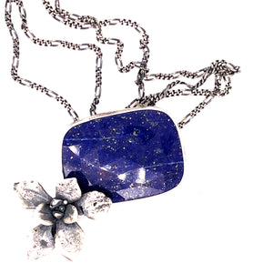 Lapis Lazuli Succulent Necklace