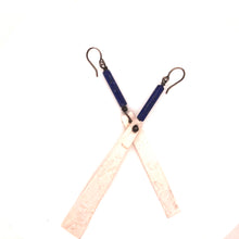 Load image into Gallery viewer, James Garnett Porcelain and Lapis Lazuli Earrings
