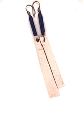 Load image into Gallery viewer, James Garnett Porcelain and Lapis Lazuli Earrings