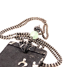 Load image into Gallery viewer, James Garnett Porcelain and Moss Agate Necklace
