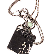 Load image into Gallery viewer, James Garnett Porcelain and Moss Agate Necklace