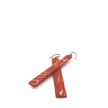 Load image into Gallery viewer, James Garnett Porcelain Terra Cota Long Earrings