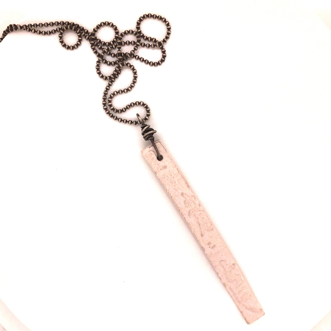 James Garnett Porcelain Bar Necklace