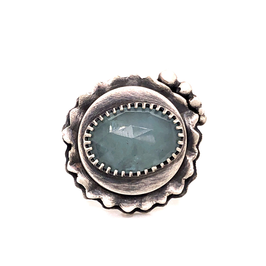 Sapphire Ruffle Ring