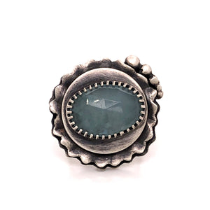 Sapphire Ruffle Ring
