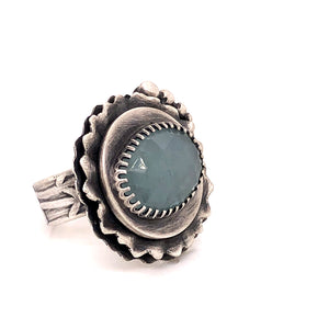 Sapphire Ruffle Ring