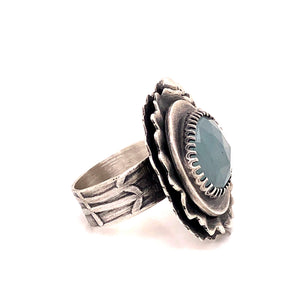 Sapphire Ruffle Ring